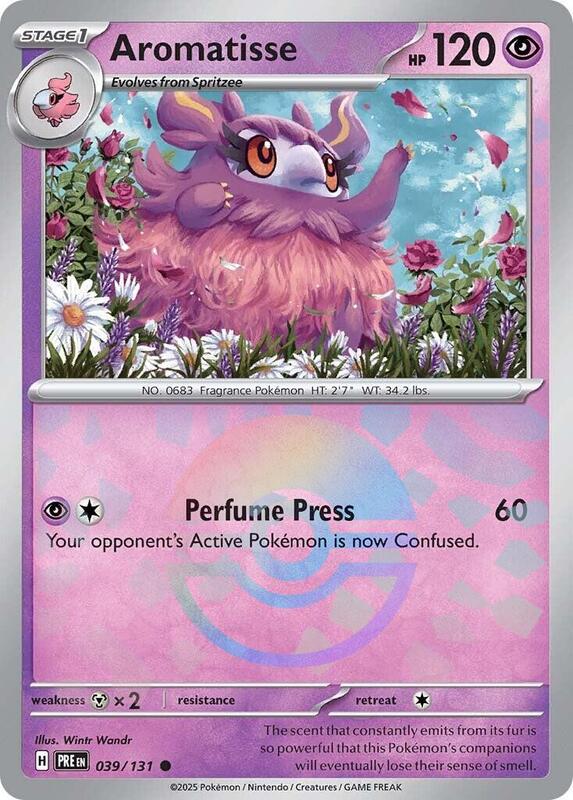 Aromatisse (Poke Ball Pattern) 039/131 from SV: Prismatic Evolutions