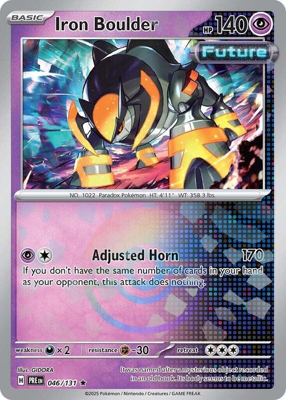 Iron Boulder (Poke Ball Pattern) 046/131 from SV: Prismatic Evolutions