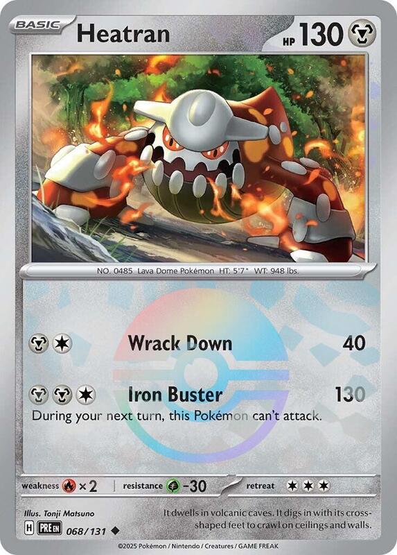 Heatran (Poke Ball Pattern) 068/131 from SV: Prismatic Evolutions