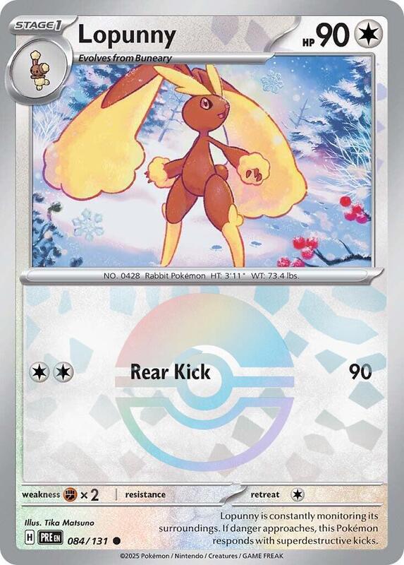 Lopunny (Poke Ball Pattern) 084/131 from SV: Prismatic Evolutions