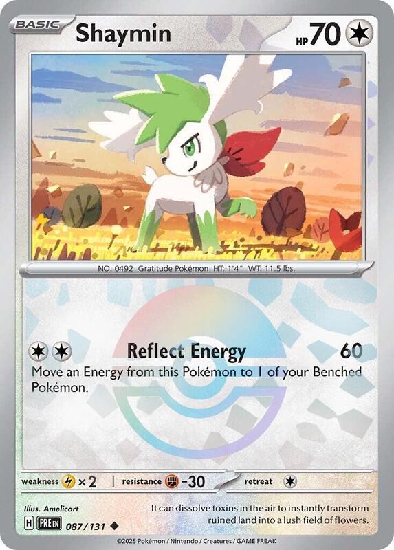 Shaymin (Poke Ball Pattern) 087/131 from SV: Prismatic Evolutions