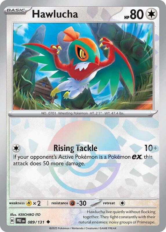 Hawlucha (Poke Ball Pattern) 089/131 from SV: Prismatic Evolutions