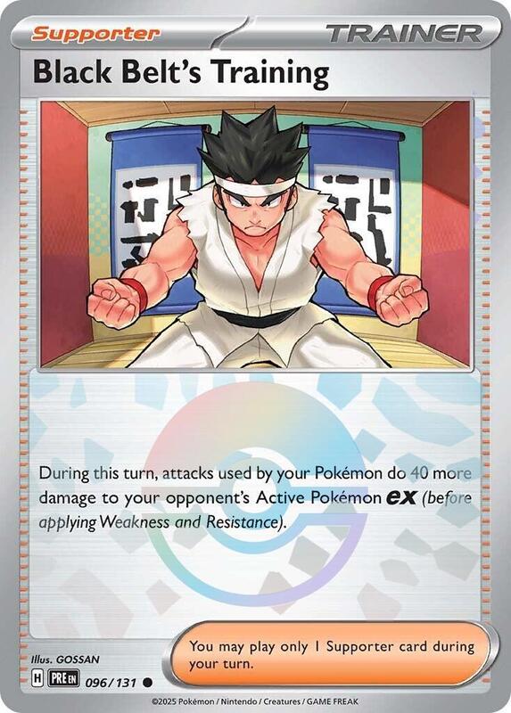 Black Belt's Training - 096/131 (Poke Ball Pattern) 096/131 from SV: Prismatic Evolutions