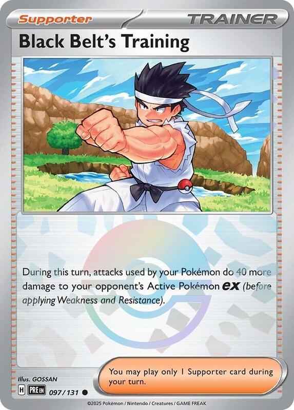 Black Belt's Training - 097/131 (Poke Ball Pattern) 097/131 from SV: Prismatic Evolutions