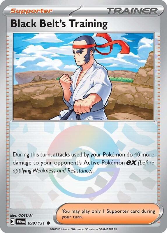 Black Belt's Training - 099/131 (Poke Ball Pattern) 099/131 from SV: Prismatic Evolutions