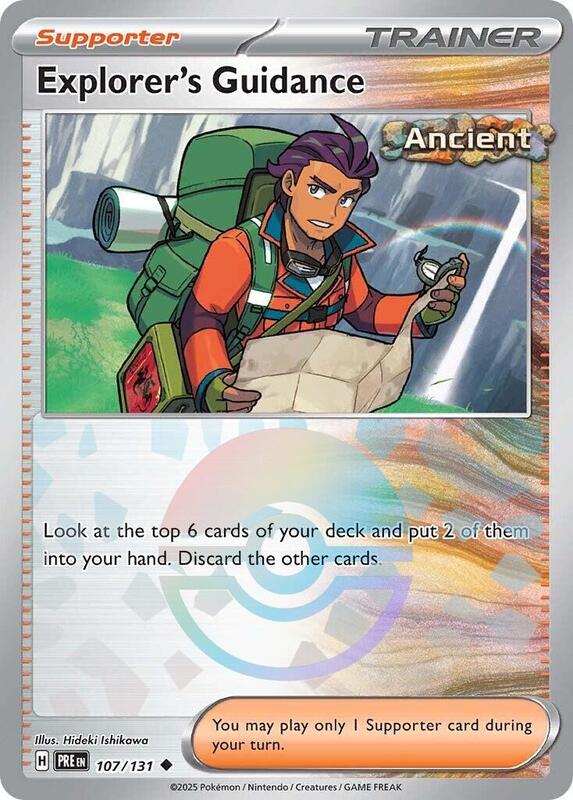 Explorer's Guidance (Poke Ball Pattern) 107/131 from SV: Prismatic Evolutions