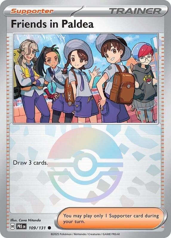 Friends in Paldea - 109/131 (Poke Ball Pattern) 109/131 from SV: Prismatic Evolutions