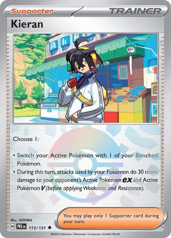 Kieran - 113/131 (Poke Ball Pattern) 113/131 from SV: Prismatic Evolutions