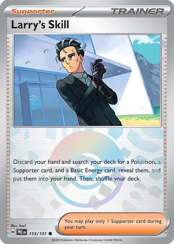 Larry's Skill - 115/131 (Poke Ball Pattern) 115/131 from SV: Prismatic Evolutions