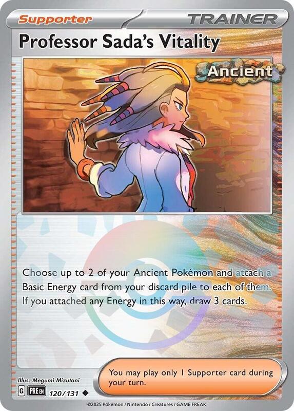 Professor Sada's Vitality (Poke Ball Pattern) 120/131 from SV: Prismatic Evolutions