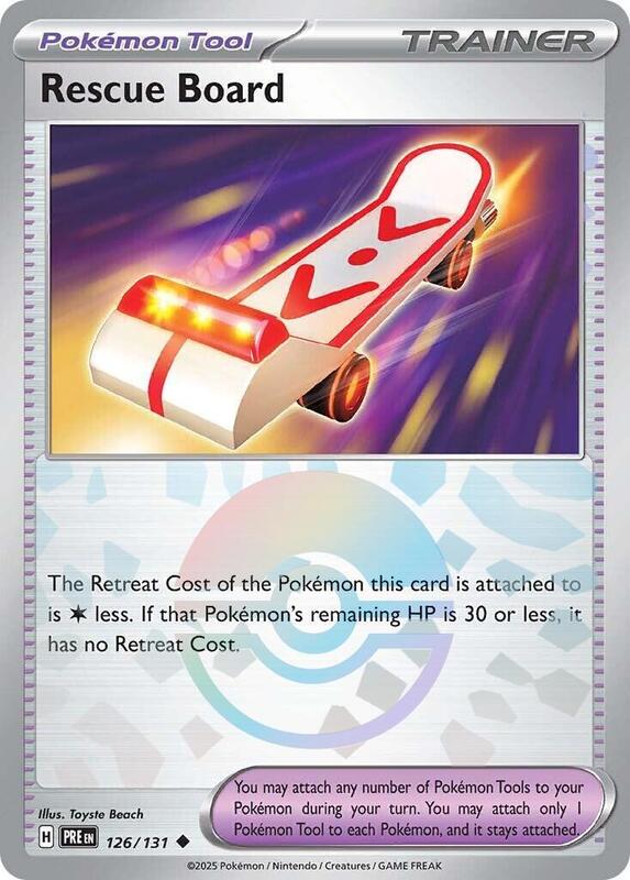 Rescue Board (Poke Ball Pattern) 126/131 from SV: Prismatic Evolutions
