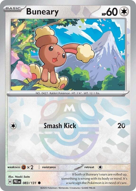 Buneary (Master Ball Pattern) 083/131 from SV: Prismatic Evolutions