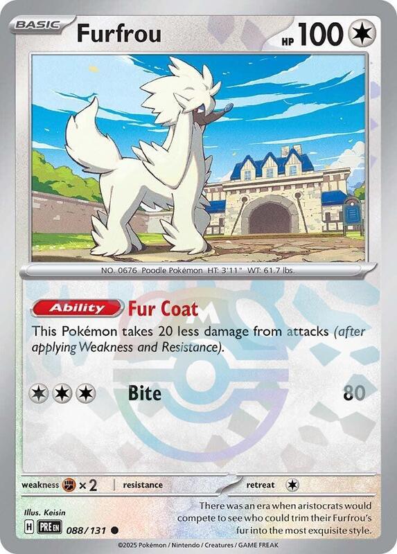 Furfrou (Master Ball Pattern) 088/131 from SV: Prismatic Evolutions