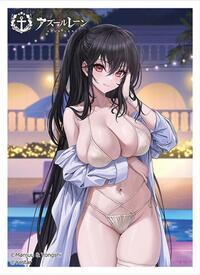 Key-th Imported Card Sleeves Azur Lane New Illustration Sleeve (Taihou / Night Pool) (65-Pack)