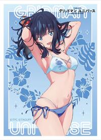 Key-th Imported Card Sleeves GRIDMAN UNIVERSE New Illustration Sleeve (Rikka Takarada / Swimsuit) (65-Pack)