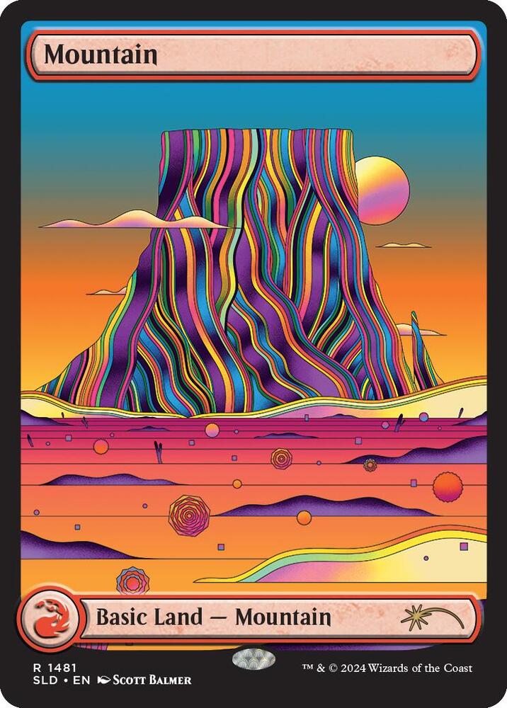 Mountain (1481) - Secret Lair Drop Series - Magic: The Gathering