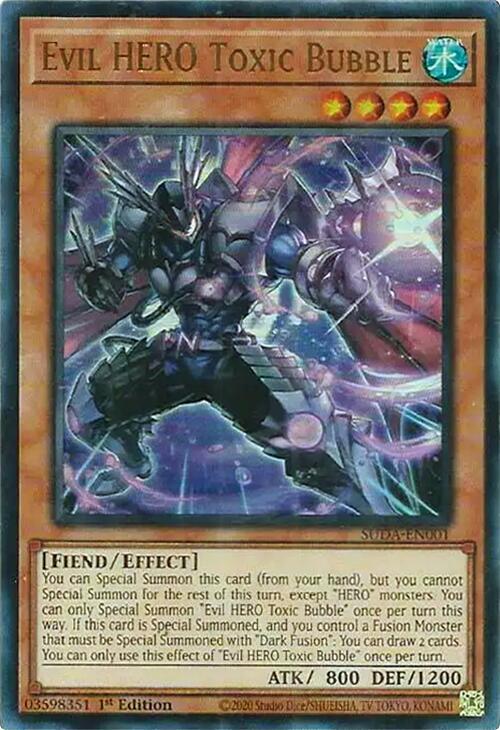 thumbnail image 2 of Evil Hero Dead-End Prison – SUDA-EN002 – Secret Rare – Near Mint German Yu-Gi-Oh! Card 2 of 5