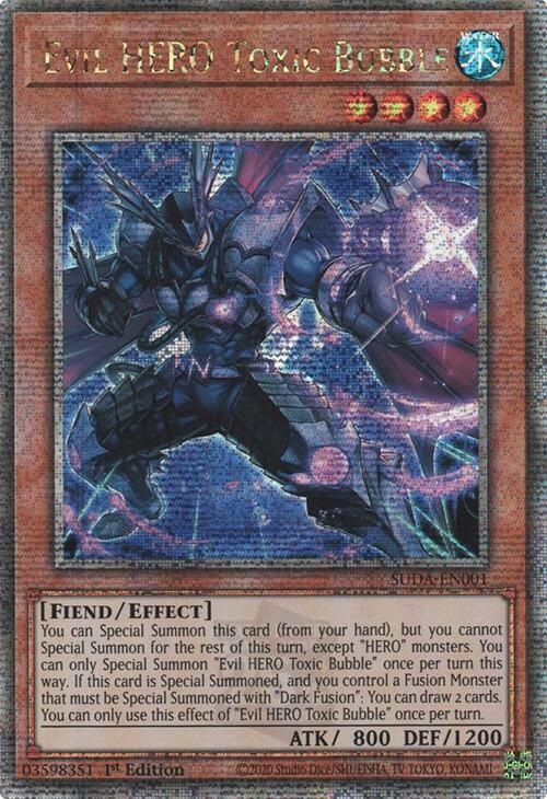 Evil HERO Toxic Bubble (Quarter Century Secret Rare) - Supreme