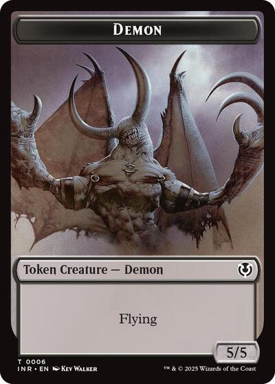 Demon Human Cleric Double Sided Token