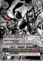 Justimon: Blitz Arm ACE (Textured) - Release Special Booster 2.5