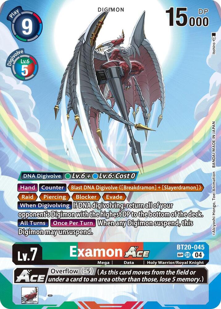 Examon ACE Textured digimon card