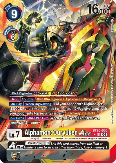 Alphamon: Ouryuken ACE (Alternate Art) Release Special Booster 2.5 card price