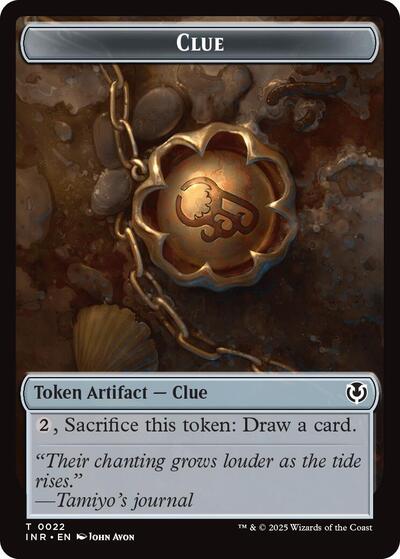 Clue Eldrazi Horror Double Sided Token