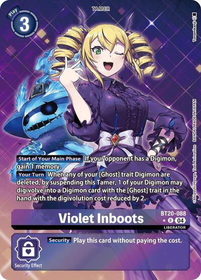 Violet Inboots - BT20-088 (Alternate Art) Release Special Booster 2.5 card price