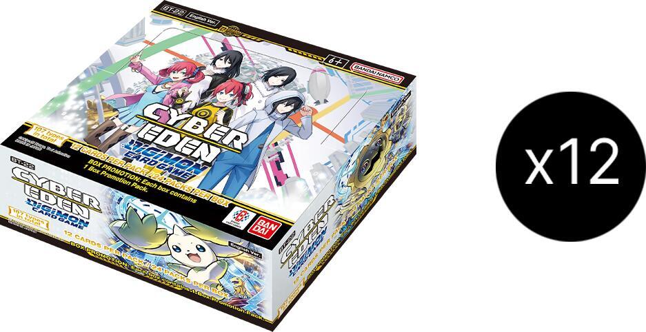 Cyber Eden Booster Box Case - Cyber Eden - Digimon Card Game