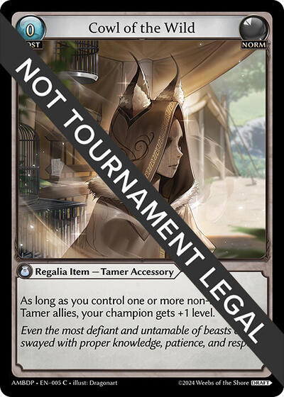 Cowl of the Wild Mortal Ambition Draft Pack Common Grand Archive card — value and price