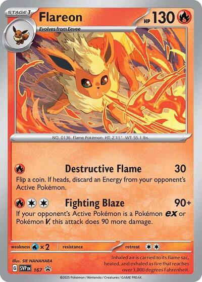 Flareon - 167 (Cosmos Holo)