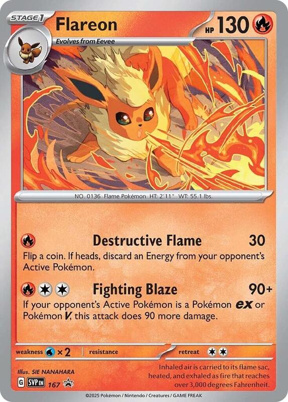 Flareon - 167 (Cosmos Holo)