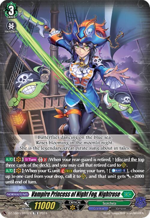 Vampire Princess of Night Fog, Nightrose - DZ-SS03: Stride Deckset