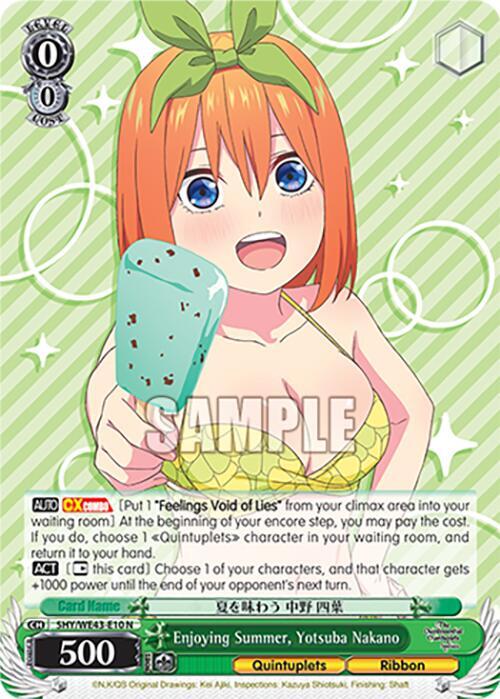 Enjoying Summer, Yotsuba Nakano - The Quintessential Quintuplets