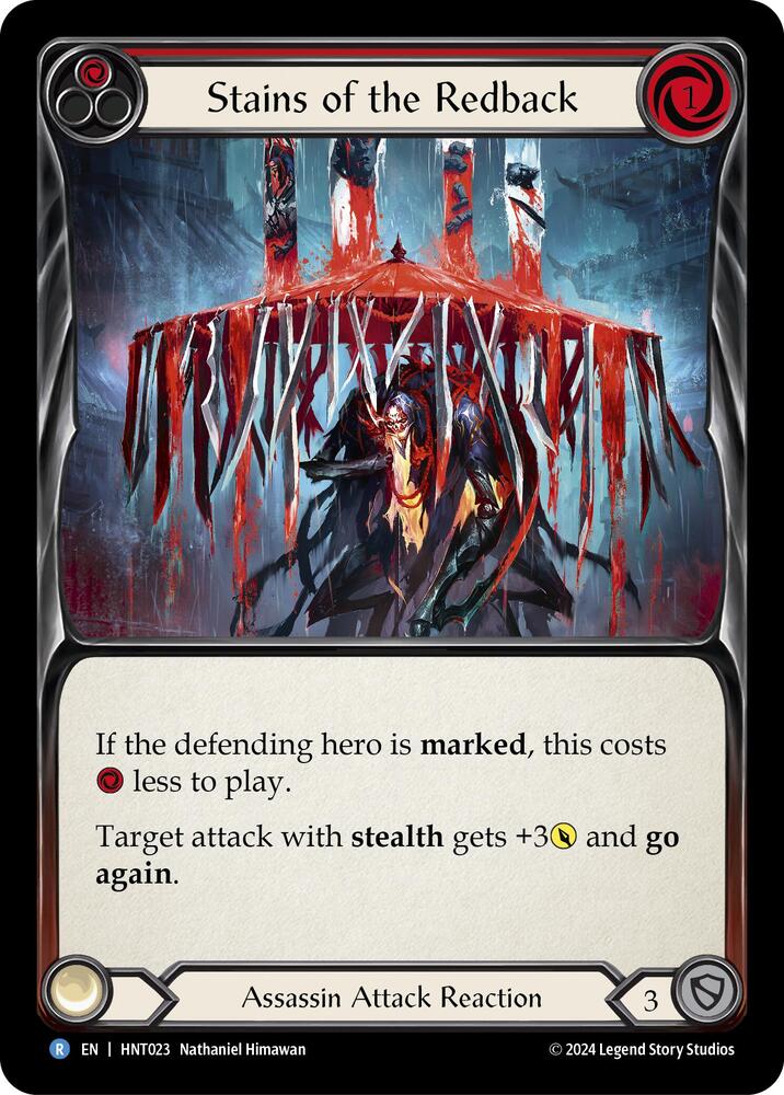 Stains of the Redback (Red) - The Hunted - Flesh and Blood TCG