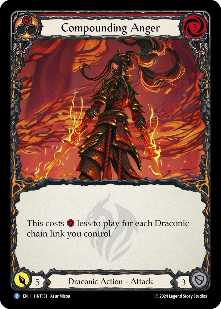 Compounding Anger (Red) - The Hunted - Flesh and Blood TCG