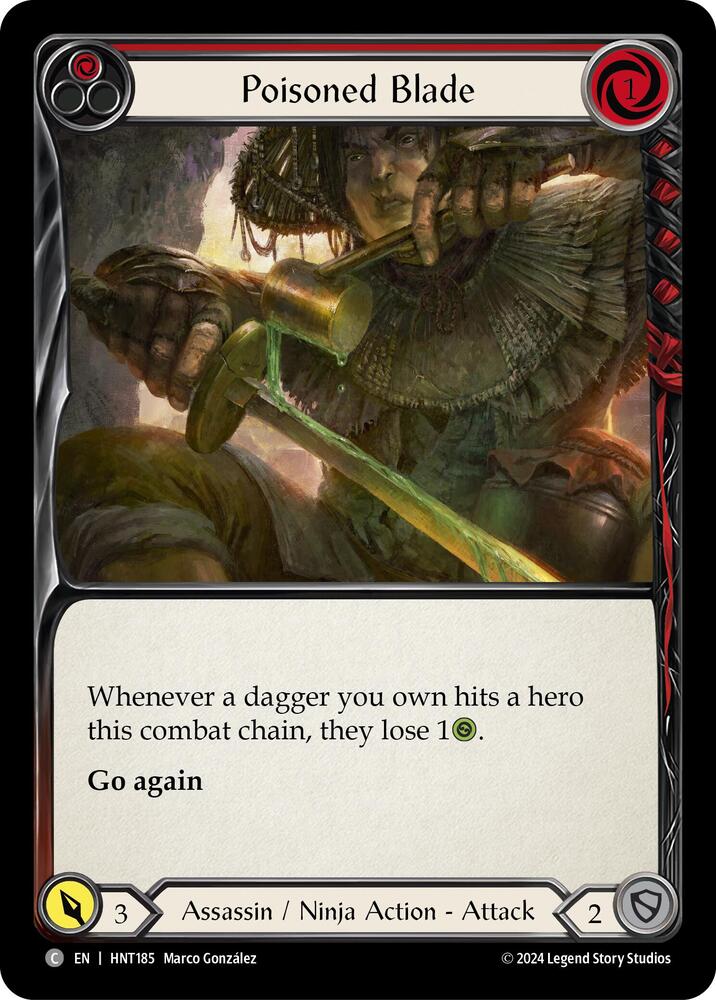Poisoned Blade (Red) - The Hunted - Flesh and Blood TCG
