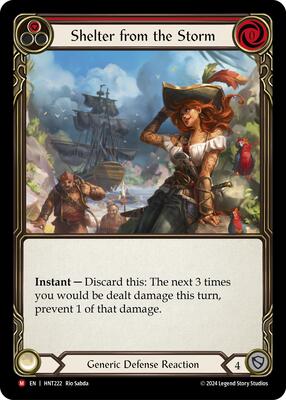 【FaB】Shelter from the Storm 英RF Shelter from the Storm - The Hunted - Flesh and Blood TCG