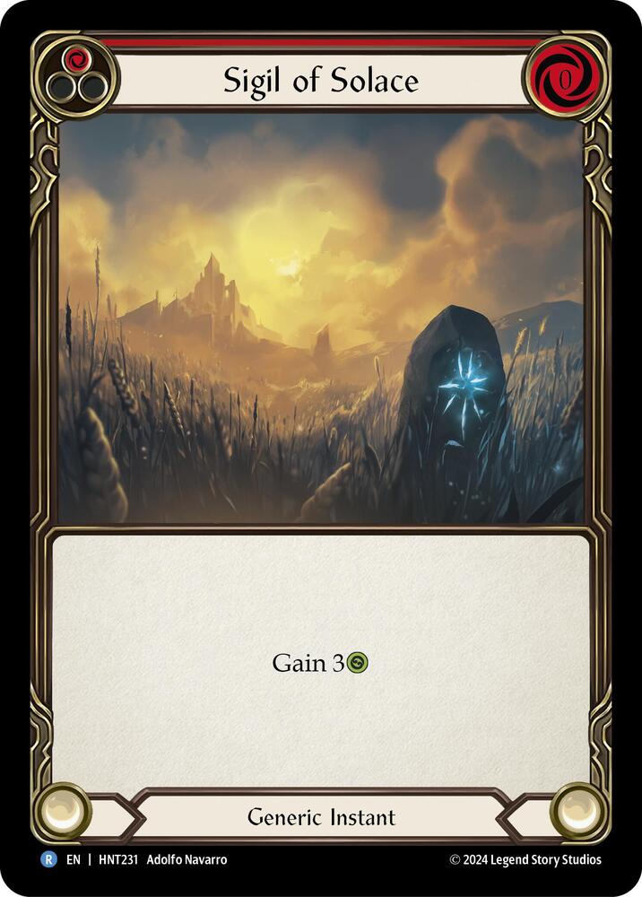 Sigil of Solace (Red) - The Hunted - Flesh and Blood TCG