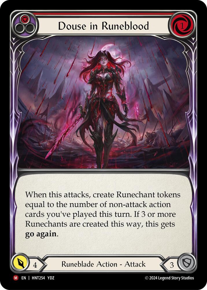 Douse in Runeblood - The Hunted - Flesh and Blood TCG