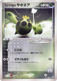 Team Aqua's Cacnea - Magma VS Aqua: Two Ambitions - Pokemon Japanese card