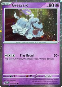 Greavard - 100/197 (Cosmos Holo) #100/197 from Deck Exclusives Pokemon card image