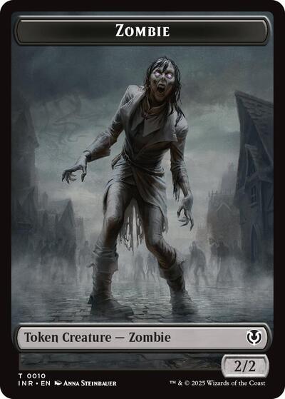 Zombie 0010 Blood Double Sided Token