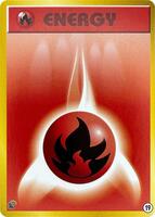Fire Energy #19 from Pokemon Japanese Intro Pack Neo set