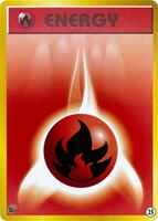 Fire Energy #25 from Pokemon Japanese Intro Pack Neo set