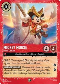 Mickey Mouse - Pirate Captain (Disney Lorcana Promo Cards)