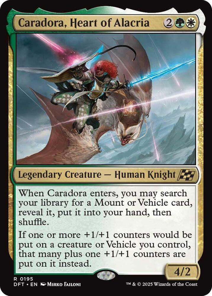 Caradora, Heart of Alacria - Aetherdrift - Magic: The Gathering
