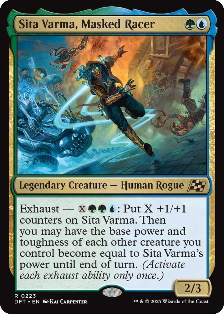 Sita Varma, Masked Racer - Aetherdrift - Magic: The Gathering