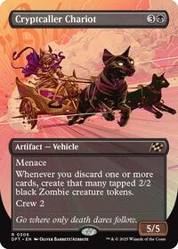 Cryptcaller Chariot (Borderless) - Aetherdrift - Magic: The Gathering card