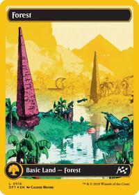 Forest (0516) (First-Place Foil) - Aetherdrift - Magic: The Gathering card